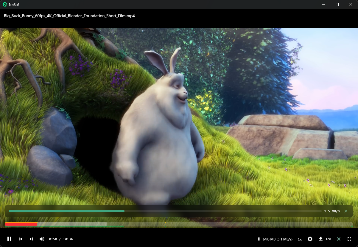 NoBuf — Cache Playback